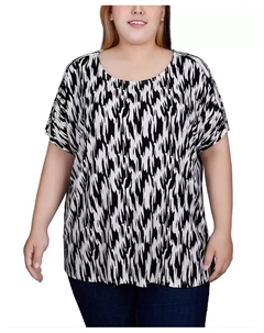 Туника с коротким рукавом больших размеров, мультиколор Ny collection