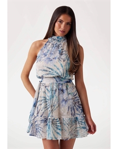 Повседневное платье KURZES FIT-AND-FLARE, синий Guess