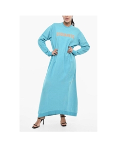 Платье-макси с контрастным логотипом, синий Dsquared2