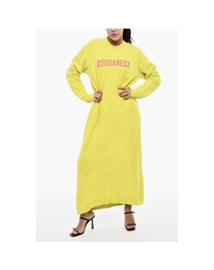 Платье-макси с контрастным логотипом, зеленый Dsquared2