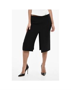 Юбка Solid Color Longuette with Frontal and Back Double Split, черный Dsquared2