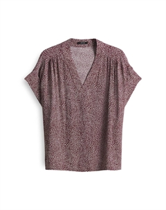 Блуза RELAXED FIT PRINT, красный Opus