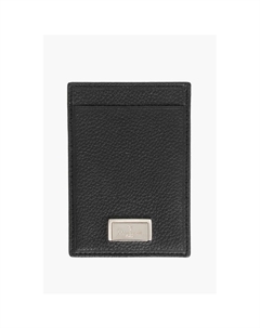 Визитница из текстурированной кожи, черный Corneliani