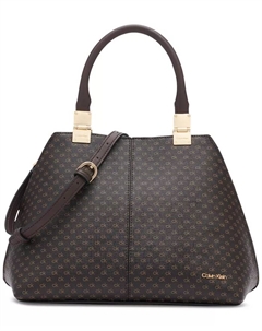 Сумка-трансформер Granite Signature с магнитной застежкой, коричневый Calvin klein