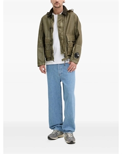 Куртка CP Company Mille с капюшоном и накладными карманами, зеленый C.p. company