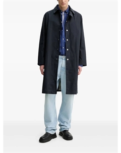 Длинное пальто APC Cappotti с застежкой на пуговицы, синий A.p.c.