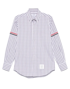 Клетчатая рубашка, серый Thom browne