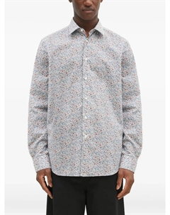 Рубашка с цветочным принтом, синий Paul smith