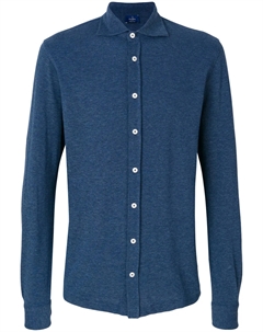 Рубашка-поло с длинными рукавами, синий Barba