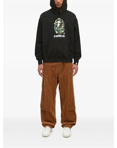 Толстовка с капюшоном BATHING APE с камуфляжным принтом, черный A bathing ape®