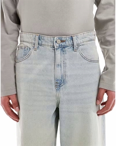 Джинсы супер-мешковатого кроя с винтажным оттенком светло-голубого цвета Asos design