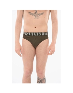 Хлопковые трусы с логотипом на поясе, зеленый Dsquared2