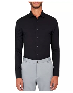 Мужская классическая рубашка Ceremony Performance с охлаждающим эффектом, из эластичной ткани, черный Construct