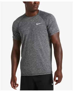 Мужская влагоотводящая термофутболка Hydroguard Heather Big & Tall, черный Nike