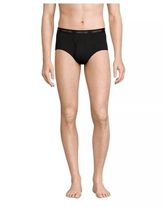 Мужские удобные трикотажные трусы 3 шт, черный Lands' end