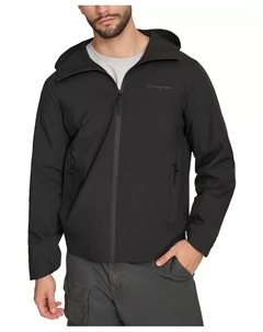 Мужская дождевик с капюшоном, черный Champion