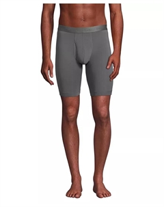 Мужские удлиненные боксеры Flex Performance, 3 шт, серый Lands' end