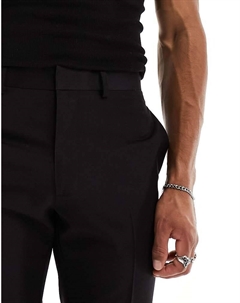 DESIGN – черные элегантные брюки с расклешенными штанинами Asos