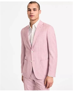 Мужской классический пиджак из костюмного комплекта, розовый Michael kors