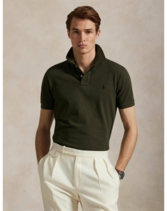 Футболка поло из хлопка пике в легендарном стиле зеленый Polo ralph lauren