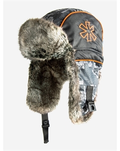 Шапка-ушанка DISCOVERY LE CAMO мужская зимняя мембранная, Серый Norfin