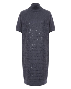 Платье из шерсти и кашемира Brunello cucinelli