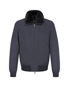 Бомбер с воротником из кролика Montecore