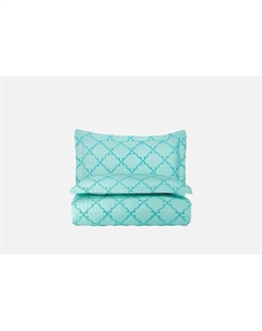 Покрывало с наволочками Village голубое, 230х240 1 шт Ambesonne