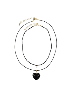 Двойное ожерелье с подвеской "сердце" Tais