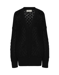 Кардиган кружевной, черный Blumarine