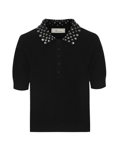 Джемпер-поло, черный Blumarine