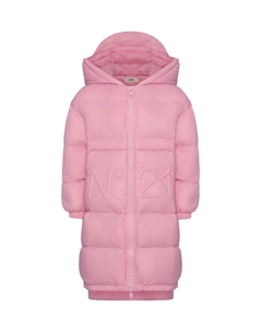 Пальто стеганое, розовое No21