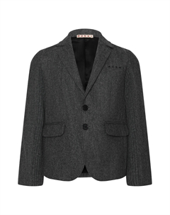 Пиджак однобортный, серый Marni