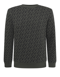 Свитшот хлопковый с брендовым принтом Lucky bear