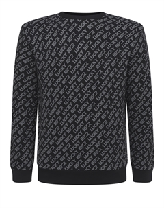 Свитшот хлопковый с брендовым принтом Lucky bear