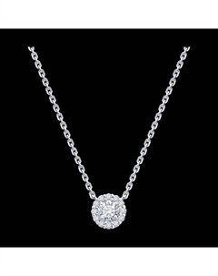 Колье из белого золота с бриллиантами выращенными Sokolov