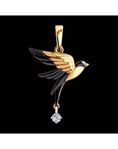 Подвеска из золота с фианитом Sokolov