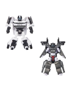Набор мини-трансформеров белый X и серый металлик Y Tobot