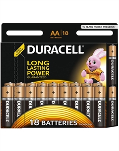 Батарейка Duracell LR6 Basic 18шт, size АА