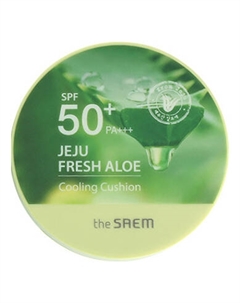 Солнцезащитный кушон для лица Jeju Fresh Aloe Cooling Cushion Natural Beige SPF50+ PA+++ 12г The saem