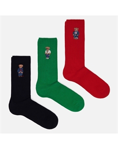 Комплект носков Polo Bear Crew Gift Box 3-Pack Polo ralph lauren