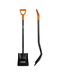 Лопата совковая METSA ST6080-12, 240x290 мм, цельнометаллическая, 1200 мм Startul