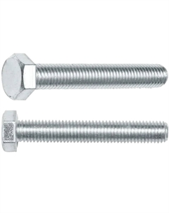 Болт SMC2-17563-20, М10х110 мм, шестигранный, цинк, класс прочности 5.8, DIN 933, 20 штук в картонной упаковке Starfix