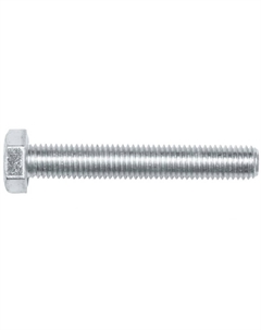 Болт SMC1-17483-40, М10х30 мм, шестигранный, цинк, класс прочности 5.8, DIN 933, 40 шт. в картонной упаковке Starfix