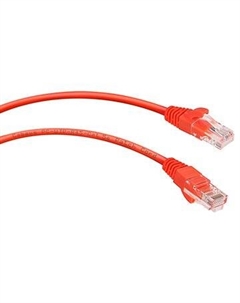 Патч-корд UTP кат.5e, 3 м, RJ45-RJ45, красный, CU, (PC-UTP-RJ45-Cat.5e-3m-RD) Cabeus