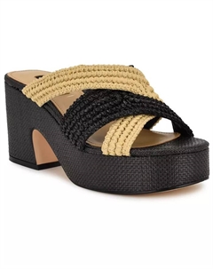 Женские босоножки Bemay с открытым носком, черный Nine west