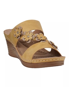 Женские босоножки на платформе Halia с цветочным принтом, желтый Gc shoes