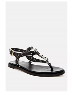 Авенс Перл Ривет балетки с заклепками, черный Rag & co