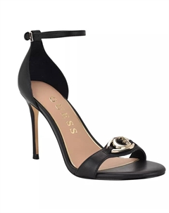 Женские босоножки Kabrina G Logo на шпильке с ремешком на щиколотке, черный Guess