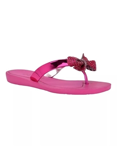 Женские шлепанцы Tata EVA Sparkle Bow Flip Flop, розовый Guess